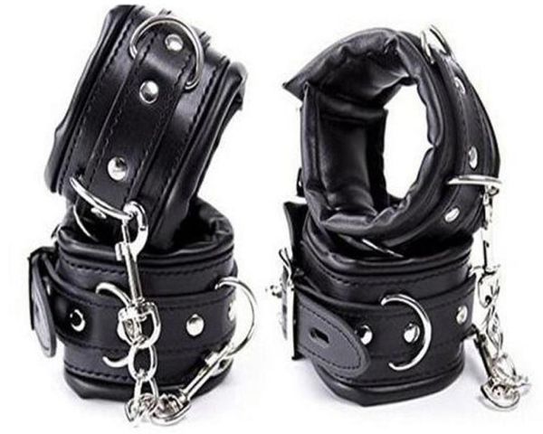 Jeux pour adultes menottes AnkleCuffssoft Cuffes rembourrées à poignet Foot Ssex Bondage BDSM Sex Toys pour couple6811799