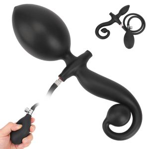 Volwassen Spelletjes sexy Speelgoed voor Mannen Vrouwen Anale Expander Hond Staart Opblaasbare Plug Prostaat Massager Big Butt Dildo Pomp Siswet