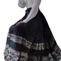 Hanfu adulte femmes dynastie Ming cheval visage jupe tissage or Imitation maquillage fleur fille demi brocart-Aolan