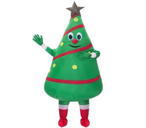 Disfraz inflable para adultos, nuevo diseño, disfraz de mascota de árbol de Navidad verde 4777316