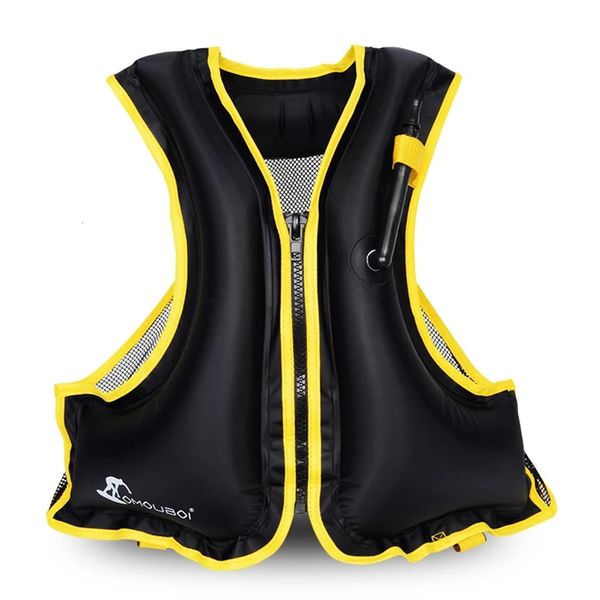 Veste de pêche à la vie de la vie de natation gonflable adulte