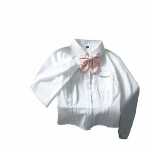 Uniforme scolaire japonais et coréen pour adultes, chemise d'automne et d'hiver, hauts à col montant, costume de marin JK D72m #