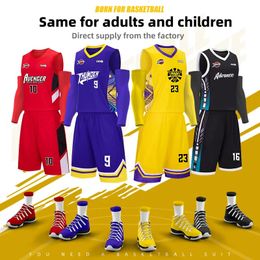 Jersey de basket-ball pour enfants adultes personnaliser les jeunes de la jeunesse