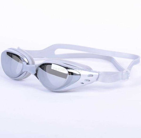 Adulte enfants réglable lunettes de natation femmes hommes mode sports nautiques revêtement lentille lunettes de natation antibuée Anti UV lunettes de protection des yeux