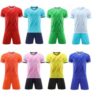 Volwassen Kinderen Voetbal Jersey Mannen Jongen Aanpassen Voetbal Uniformen Kit Sport Kleden Futsal Sportkleding Training Kind Y240318