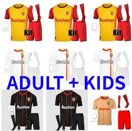 Kit enfants adultes 23 24 RC Lens maillots de football Gradit Fortes Cahuzac Perez KAKUTA 2023 2024 OTOCA maillot de pied Camisa TRAORE GANAGO maillots de football