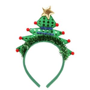 Volwassen kinderen led knipperende hoofdband verlichte haarband voor kerstboom vakantiedecoratie feest accessoire cadeau navid qylyhi