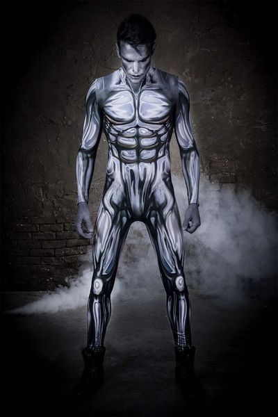 Adulte / Kids Silver Surfer Cosplay Costume Superhero Suit Halloween BodySity Man Boys Zentai Suit
