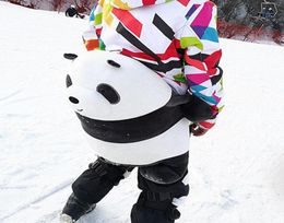 Volwassen kinderen schaatsen snowboarden heupbescherming schattige panda snowboardbescherming ski -uitrusting kinderen knie pad heup pad7904757