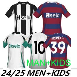 24 25 NEWCASLTE TONALI HOME VOEDER VOEDER JERSEYS derde weg Bruno G. Joelinton Isak 2023 2024 NUFC United Home Away Maximin Wilson Almiron voetbalhirt Heren Kids Kit 4xl