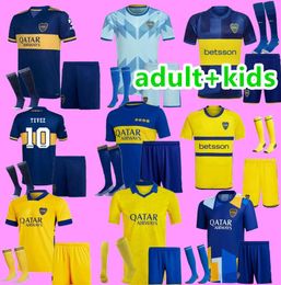 Kit pour adultes 20 21 22 23 24 Boca Juniors de Rossi Soccer Jerseys 2020 2021 2022 2023 2024 Carlitos Tevez Carlitos Maradona Roman Salvio Abila Pavon Man Kits Football Shirts
