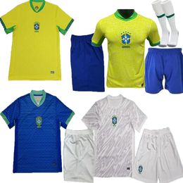 Volwassen kit 2024 brazilië Richarlison voetbalshirts G. JESUS camiseta 24 25 MARTA Debinha COUTINHO FIRMINO brasil jersey kits voetbalshirts