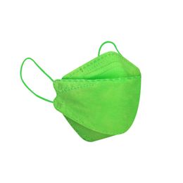 Masque en forme de poisson saule adulte KN95 anti-poussière et amincissant masques tridimensionnels 3D à quatre couches