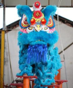 Volwassen Leeuwendans mascottekostuum 2 spelers Pijlers Chinese cultuur kungfu Wushu Lentefestival Vakantie Carnaval Evenement Bruiloft Geboorted2924441