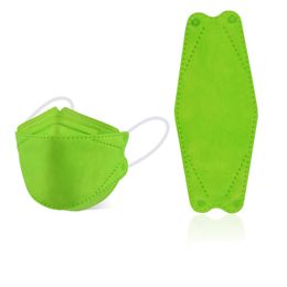 Masque adulte type poisson kn95 quatre couches avec tissu soufflé par fusion emballé individuellement masques faciaux tridimensionnels 3D anti-poussière, anti-buée et respirants