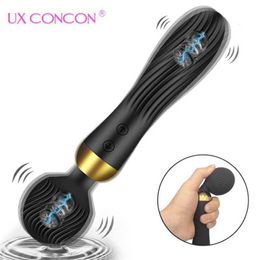 Volwassen massager 18 versnelt krachtige dildo vibrator av magic toverstaf g-spot massager sex speelgoed voor vrouwelijke paren clitoris stimuleren goederen volwassenen