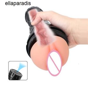 Volwassen stimulator 24 cm Mannelijke Masturbatie Cup Kunstvagina Echte Kut Eikel Zuigen Speeltjes Voor Mannen Penis Pomp Sexy Trofee erotische Machine