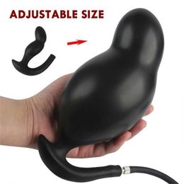 Masseur adulte anus dilator extensible super grand plan gonflable à gros gode pompe massage de la prostate énorme
