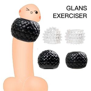 Volwassen Massager Lul Mouw Herbruikbare Penis Mouwen Vertraging Ejaculatie Mannelijke Voorhuid Cockringen voor Mannen Kuisheidskooi