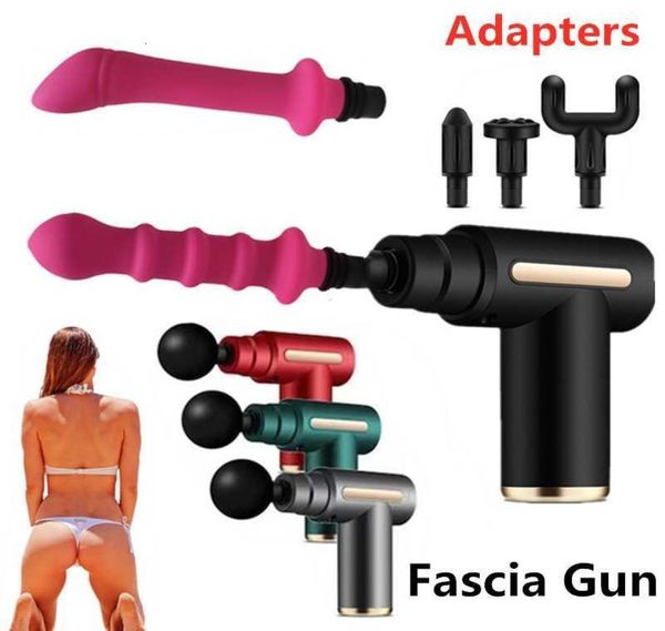 Massageur adulte Machine de sexe automatique Fascia Gun Adaptateur féminin Private Climax Brusting Vibrator Dildo Penis Women Masturbator Toy3584605