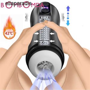 Volwassen stimulator Automatische Telescopische Mannelijke Masturbator Krachtige Thrusting Machine Trillingen Pijpen Kut Masturbatie Cup Speeltjes voor Mannen