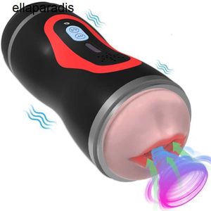 Volwassen stimulator Automatische Telescopische Kunstkut Cup Vibrator 2 in 1 Realistisch Kut Mond Dubbel Einde Vagina Deep Throat Seksspeeltje voor Man 18