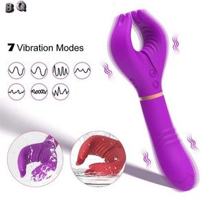 Volwassen massager BQ krachtige grote vibrators voor vrouwen Magic Wand Body Massager Dildo Toy Woman Clitoris stimuleren vrouwelijke slipjes 10 snelheid