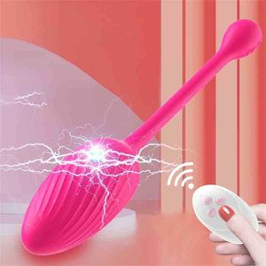 Volwassen massager elektrische schok trillen ei -oefening vaginale kegelbal vibrators g spot massager clitoris stimulator speelgoed voor vrouwenpaar