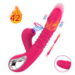 Volwassen stimulator Verwarming Telescopische Clitoris Zuigen Vibrator Vrouwelijke voor Vrouwen Clit Clitoris Sucker Vacuüm Stimulator Dildo Sexy Volwassenen