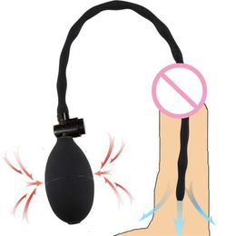 Masseur adulte bouchon gonflable oeil de cheval Silicone urètre cathéter dilatateur sonore masturbateur pour hommes dispositif d'insertion de pénis mâle