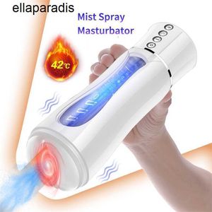 Volwassen stimulator Echte Vaginale Masturbatie Cup voor Mannen Automatische Stuwkracht Kreunen Verwarmde Sex Machine Kut Krachtig Zuigen Pijpbeurt Speelgoed Man