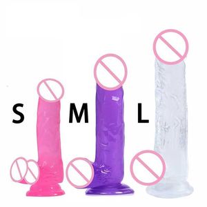 Volwassen massager realistische penis enorme dildo's voor vrouwen lesbisch speelgoed grote nep siliconen vrouwtjes masturbatie sex tool dildo vibrator