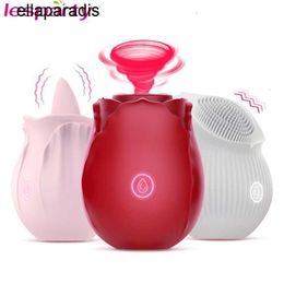 Volwassen stimulator Rose Bloem Clitoris Sucker Dildo Vibrator Speeltjes Voor Vrouwen Tongborstel Tepel Massager Pijpbeurt Kut Likken voor volwassenen