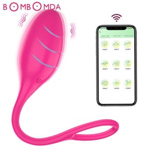 Seksspeeltjes Stimulator Speeltjes voor seksspeeltjes Lange afstand Controle App Vrouwelijke vibrators Vrouwen Clitoris Stimulator Draadloze dildo Wearable Love Egg