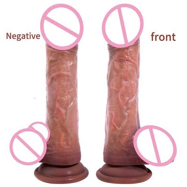 Adulto massageador sensação de pele silicone longo enorme realista vibrador anal masturbação brinquedos sexy para mulher pênis macio godemichet gode sexo femme