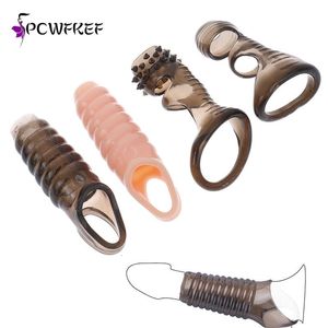 Volwassen Massager Sleeves voor Penis Vertraging Loop Cock Sexy Speelgoed Mannen Ringen Benodigdheden