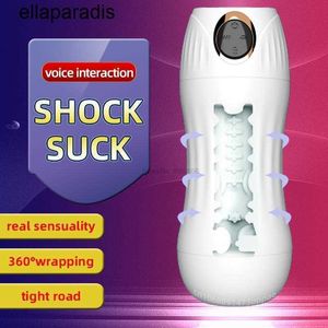 Volwassen stimulator Trillingen verstelbare vliegtuigbeker Automatisch zuigen Echte vagina pijpbeurt voor mannen Vibrator Kut Sex Machines Zuigspeeltjes