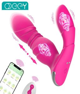 Massageur adulte portable vibrante vibrateurs applicateurs de sexe à distance Toys pour femmes 9 vibrations puissantes puissantes couples go8609953
