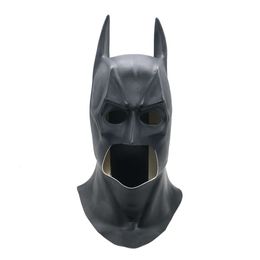 Adulte hommes chevalier noir chauve-souris Bruce Cosplay Wayne Costume Halloween mascarade masque tête accessoires