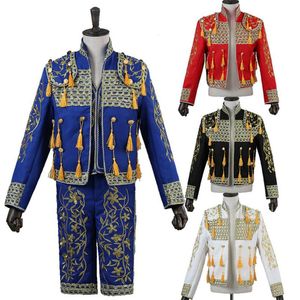 Herenpakken Blazers Volwassen Mannen Spaanse Matador Spanje Stierenvechter Cosplay Kostuum Theater voor Podium Performance Masquerade Party Halloween