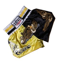 Adulte Muay Thai Pant Ventilate Loose MMA Training Pantalons Boxe Shorts Fight Training Pantals Boxing Equipment