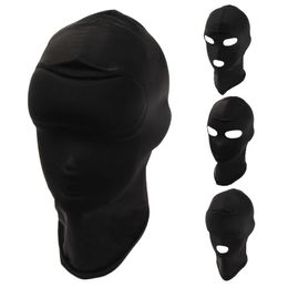 Adulte oeil ouvert bouche couvre-chef masque capuche bandeau couverture complète BDSM Sex Toys 240109