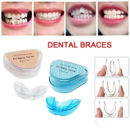 Braces orthodontiques adultes PVC PVC Instant Invisible Silicone Drips Alignement Trainer Buck Kard Tray Tooth Retenue dentaire Outils