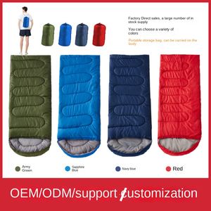 Sac de couchage à enveloppe Portable épais et chaud pour adultes, saison de printemps et d'automne, pour hommes et femmes
