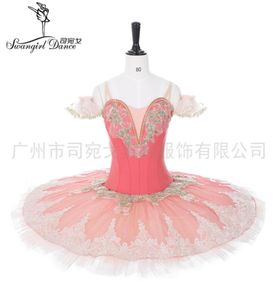 Trajes de ballet profesionales de Hada de melocotón para adultos, vestido tutú de panqueque para actuación de bailarinas y niñas, BT90264929819