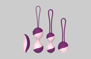 Vibrateurs de produits pour adultes, nouvelle série bicolore, boule de Kegel, exercice 2 en 1, ensemble post-partum pour femmes