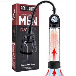 Producten voor volwassenen Stimulator Elektrische penispomp voor mannen Mannelijke masturbator Extender Penile Vacuum Enlargement Enhancer Ring