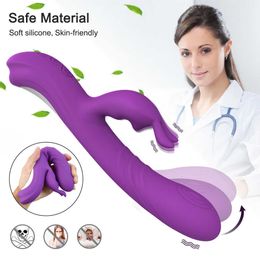 Produits pour adultes Mimic Finger Wiggling Rabbit Dildo Vibromasseurs Femme pour femmes Puissant g Spot Stimulateur de clitoris Sex Toys pour adultes 18 230316