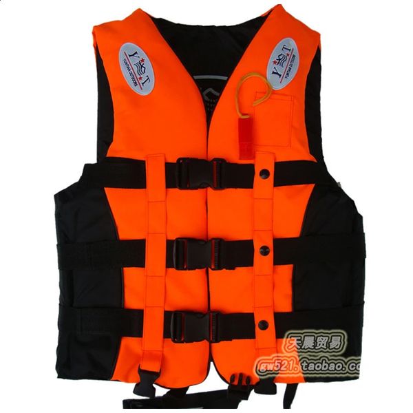 Jacket de chaleco de vida profesional para adultos Pesca de natación Anti ahogamiento de ahogamiento silbato para PVC Inflable Boat Play Water Sport A09031 240403