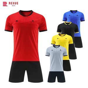 Volwassen professionele referentie voetbalshirt set voetbaluniform korte mouwen wedstrijd scheidsrechter shirt drie zakken ly arriveerden 240425